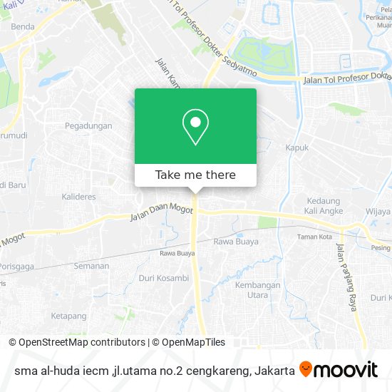 sma al-huda iecm ,jl.utama no.2 cengkareng map