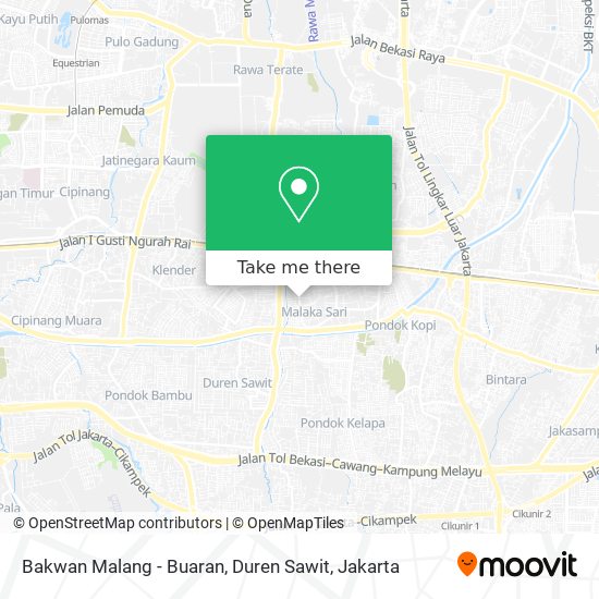 Bakwan Malang - Buaran, Duren Sawit map