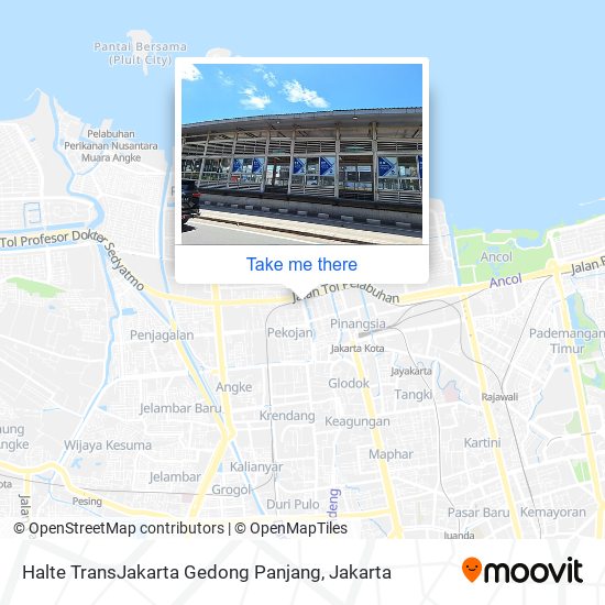 Halte TransJakarta Gedong Panjang map