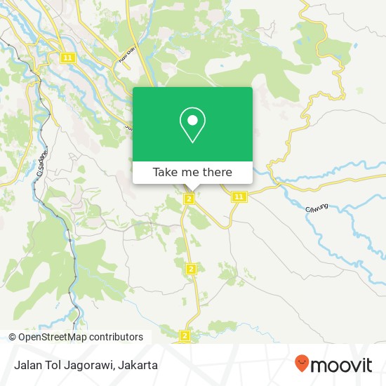 Jalan Tol Jagorawi map