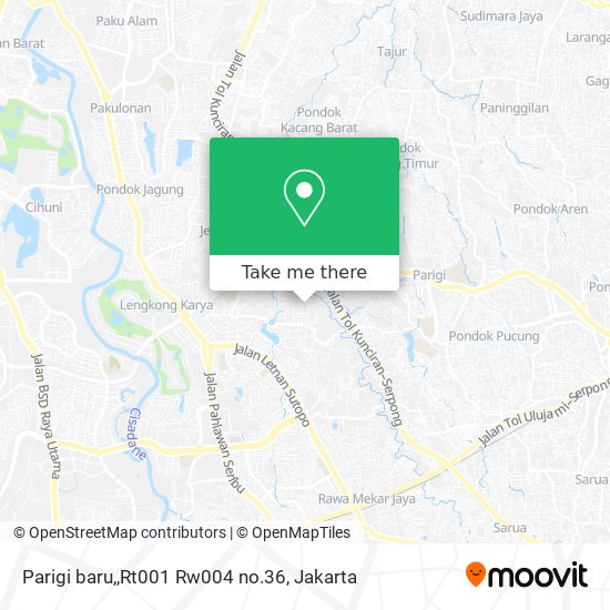 Parigi baru,,Rt001 Rw004 no.36 map