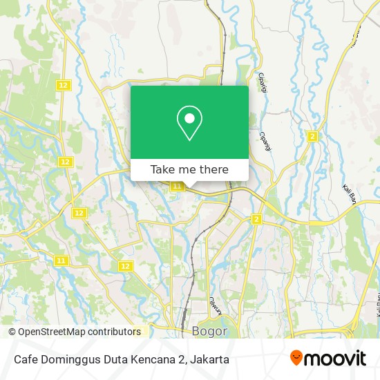 Cafe Dominggus Duta Kencana 2 map