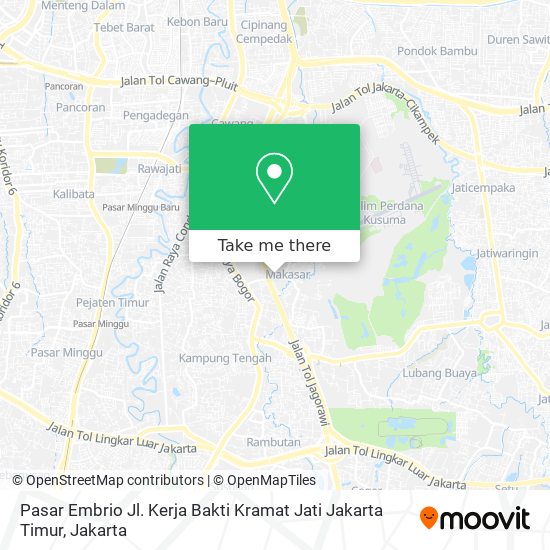 Pasar Embrio Jl. Kerja Bakti Kramat Jati Jakarta Timur map