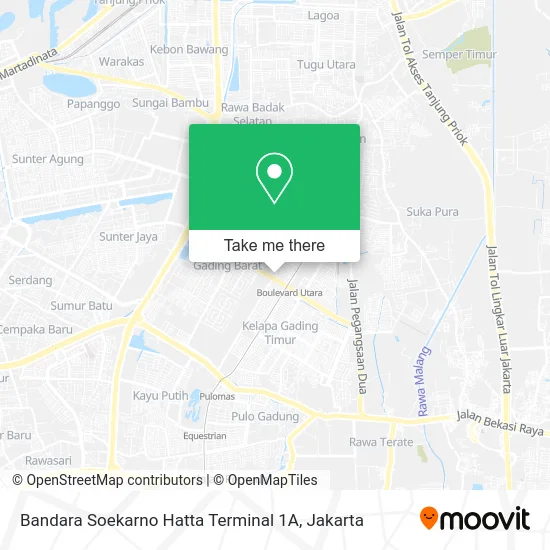 Bandara Soekarno Hatta Terminal 1A map