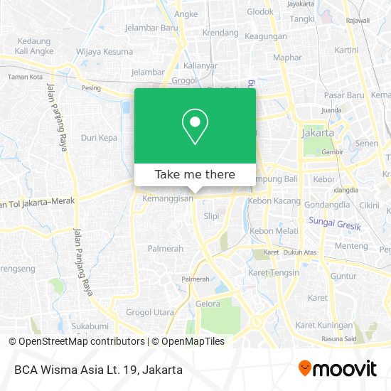 BCA Wisma Asia Lt. 19 map