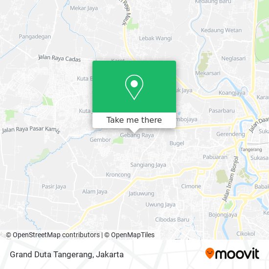 Grand Duta Tangerang map