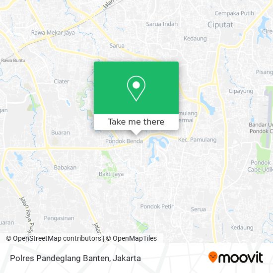 Polres Pandeglang Banten map