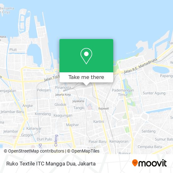 Ruko Textile ITC Mangga Dua map