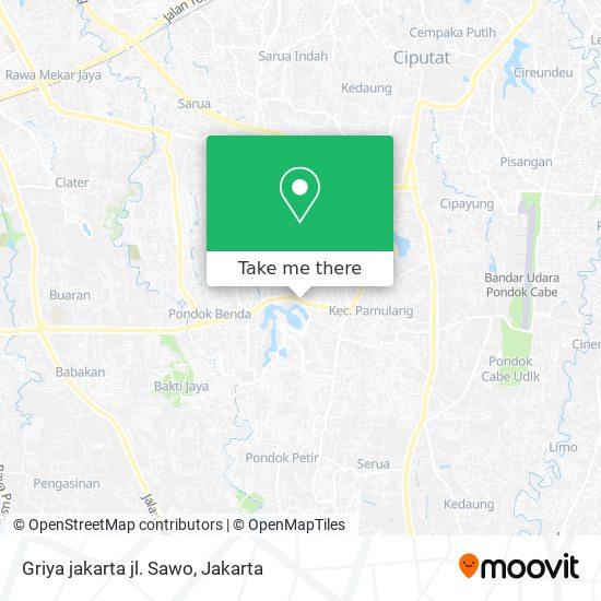 Griya jakarta jl. Sawo map