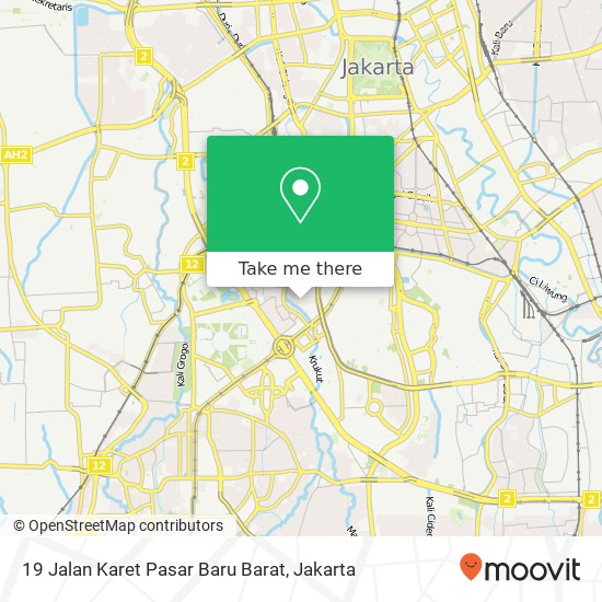 19 Jalan Karet Pasar Baru Barat map