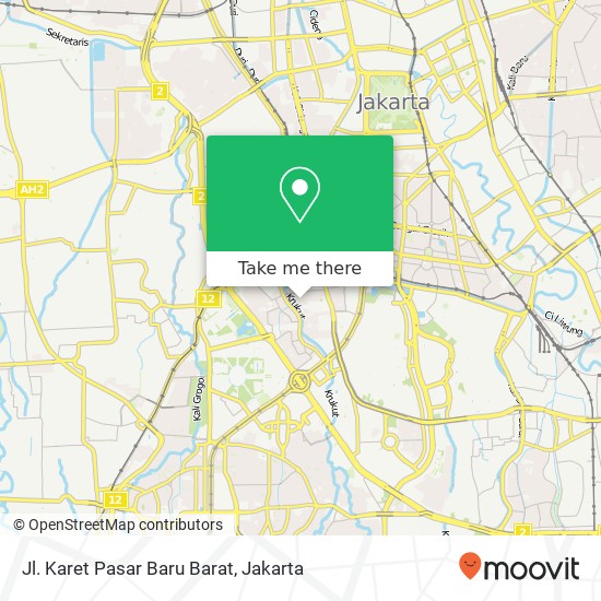 Jl. Karet Pasar Baru Barat map