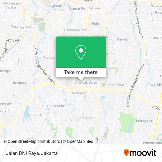 Jalan BNI Raya map