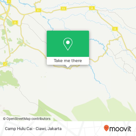 Camp Hulu Cai - Ciawi map