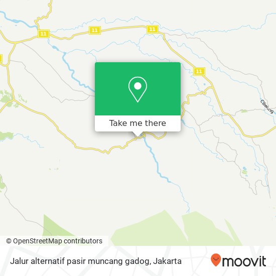 Jalur alternatif pasir muncang gadog map