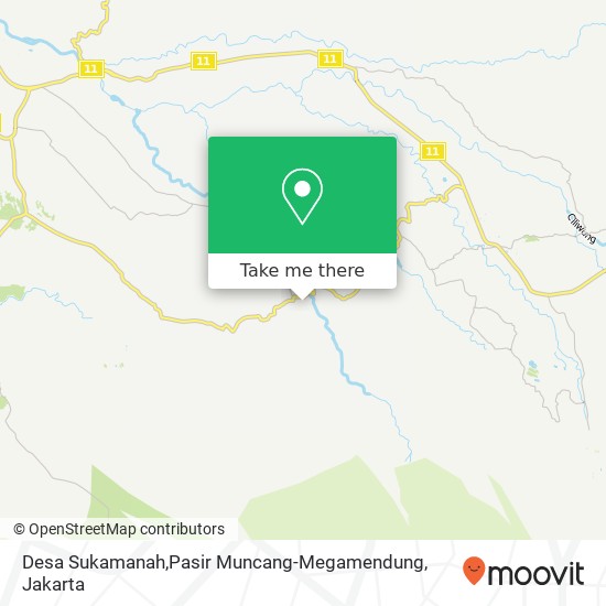 Desa Sukamanah,Pasir Muncang-Megamendung map