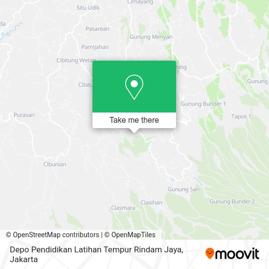 Depo Pendidikan Latihan Tempur Rindam Jaya map