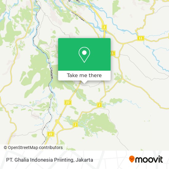 PT. Ghalia Indonesia Priinting map