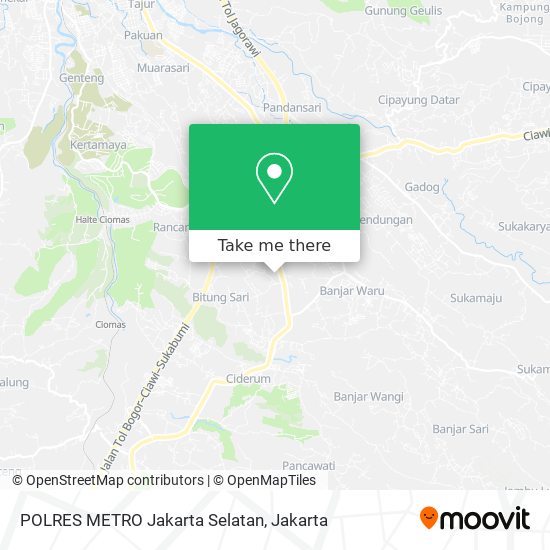 POLRES METRO Jakarta Selatan map