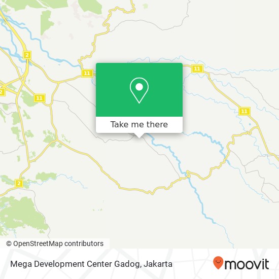 Mega Development Center Gadog map
