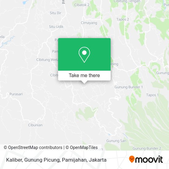 Kaliber, Gunung Picung, Pamijahan map