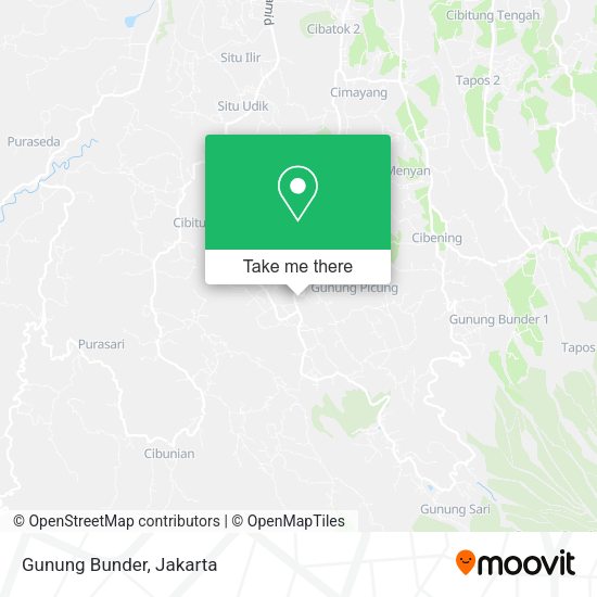 Gunung Bunder map