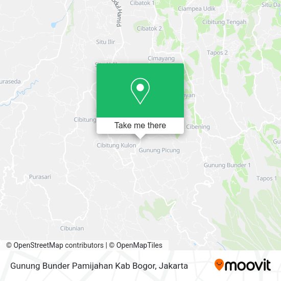 Gunung Bunder Pamijahan Kab Bogor map