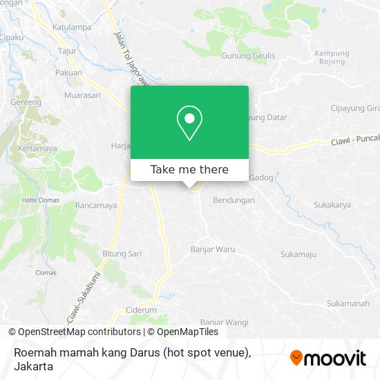 Roemah mamah kang Darus (hot spot venue) map