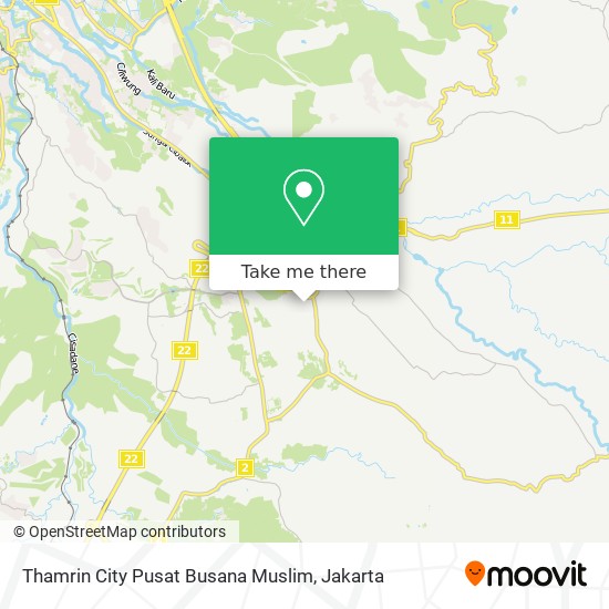 Thamrin City Pusat Busana Muslim map