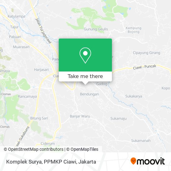 Komplek Surya, PPMKP Ciawi map