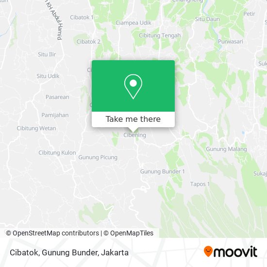 Cibatok, Gunung Bunder map