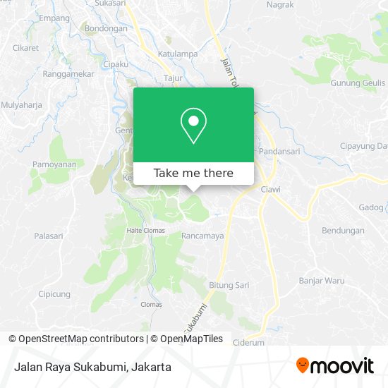 Jalan Raya Sukabumi map