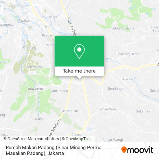 Rumah Makan Padang (Sinar Minang Permai Masakan Padang) map