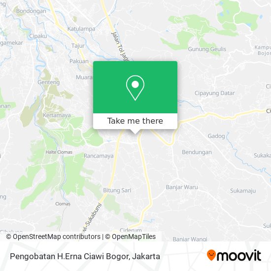 Pengobatan H.Erna Ciawi Bogor map