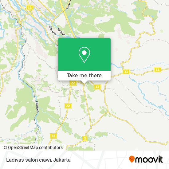 Ladivas salon ciawi map