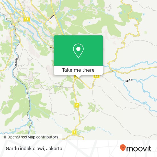 Gardu induk ciawi map