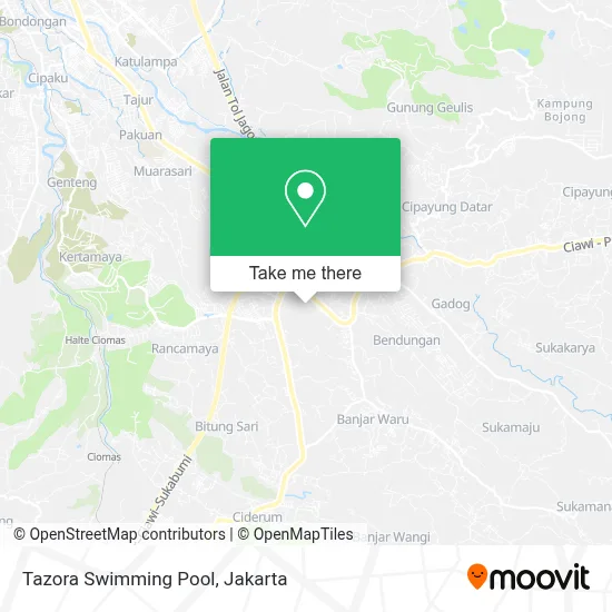 Tazora Swimming Pool map