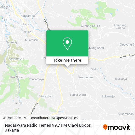 Nagaswara Radio Temen 99,7 FM Ciawi Bogor map