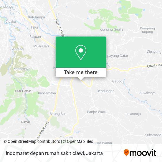 indomaret depan rumah sakit ciawi map