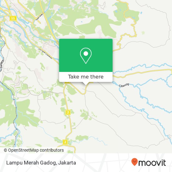 Lampu Merah Gadog map