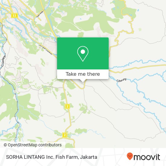 SORHA LINTANG Inc. Fish Farm map