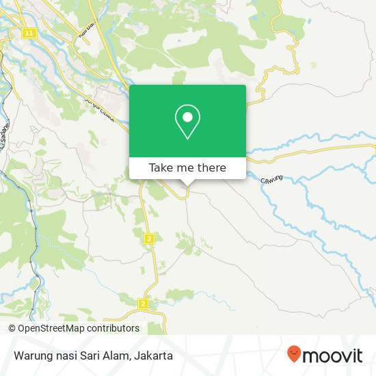 Warung nasi Sari Alam map