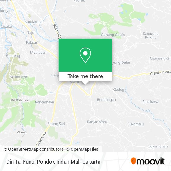 Din Tai Fung, Pondok Indah Mall map