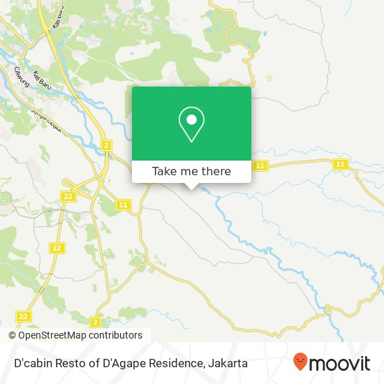 D'cabin Resto of D'Agape Residence map