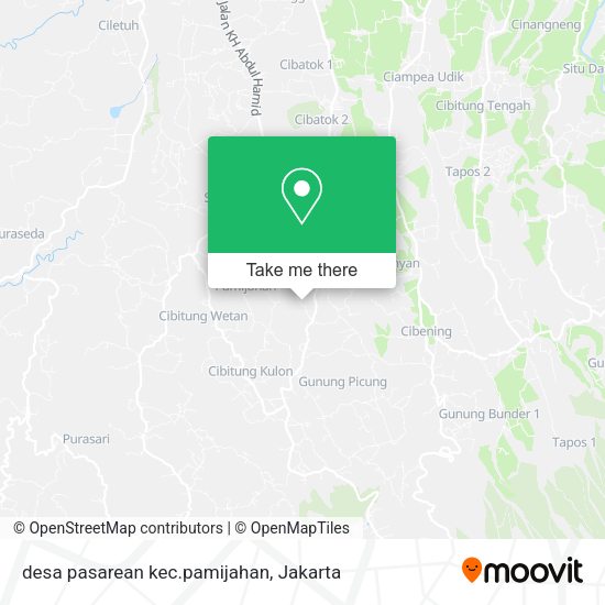 desa pasarean kec.pamijahan map