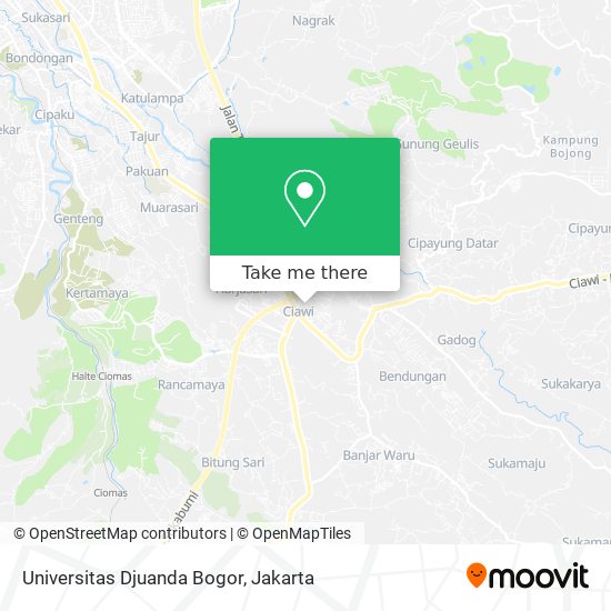 Universitas Djuanda Bogor map