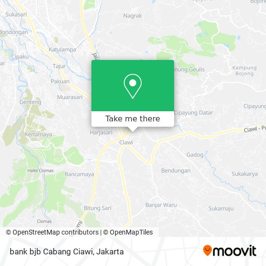 bank bjb Cabang Ciawi map