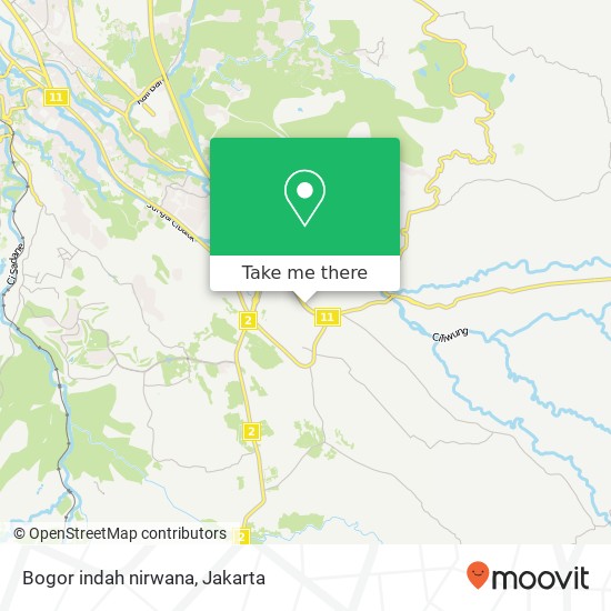 Bogor indah nirwana map