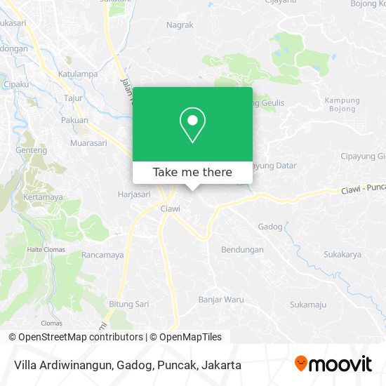 Villa Ardiwinangun, Gadog, Puncak map