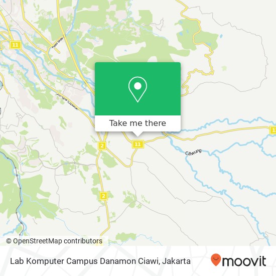 Lab Komputer Campus Danamon Ciawi map