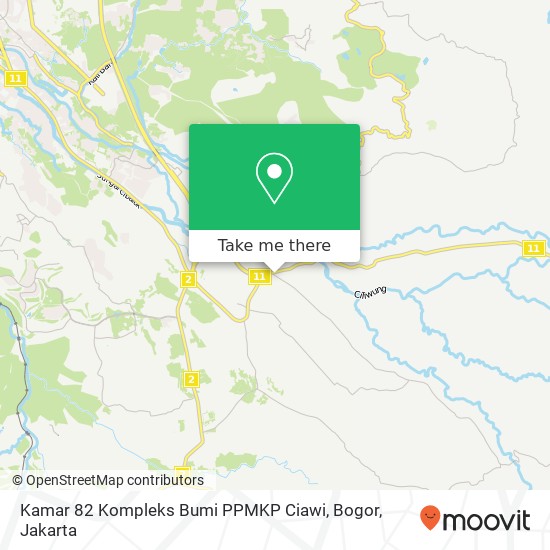 Kamar 82 Kompleks Bumi PPMKP Ciawi, Bogor map